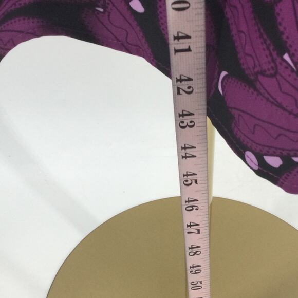 BLOOMCHIC 22-24 3X Plus Purple Floral Shirred Elastic Waist Knee Dress NWT B43 - Picture 5 of 11